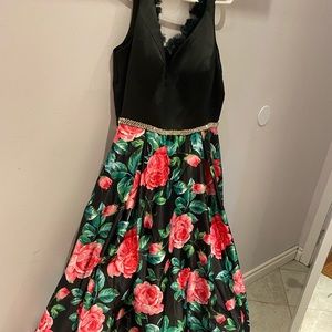 Beautiful silk floral maxy